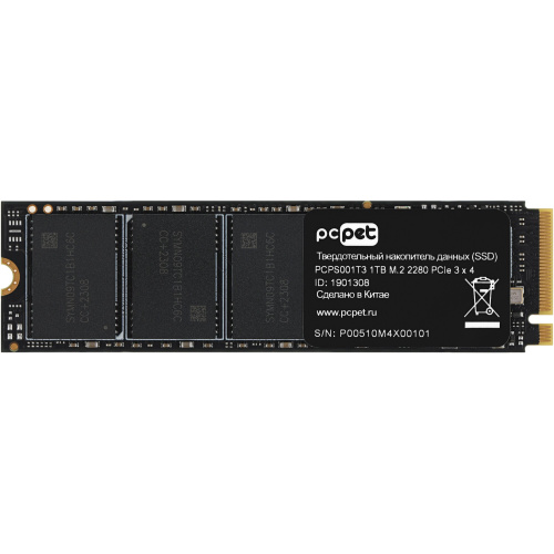 SSD PC Pet PCPS001T3 PCI-E 3.0 x4 1Tb M.2 2280 OEM