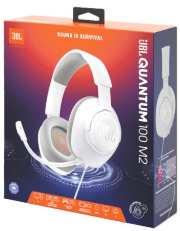 Проводные наушники JBL Quantum 100M2 белый