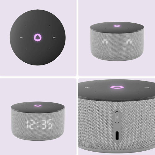 Умная колонка Яндекс Станция Мини 3 YNDX-00027GRY с Алисой на YaGPT серый