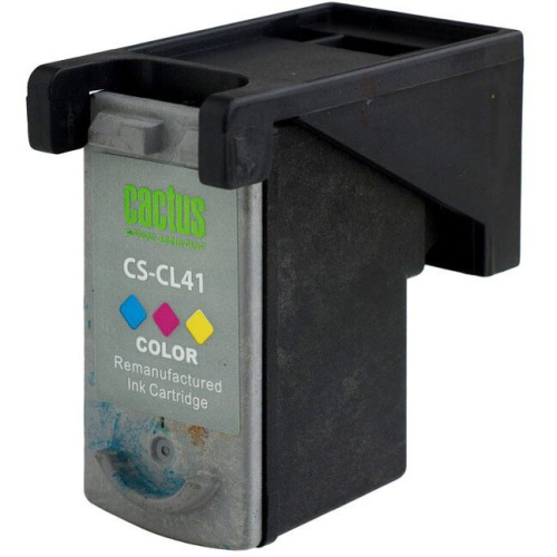 Картридж Cactus CL-41 (CS-CL41) струйный голубой/пурпурный/желтый (18мл) для Canon Pixma MP150/MP160/MP170/MP180/MP210/MP220/MP450/MP460/MP470/iP120