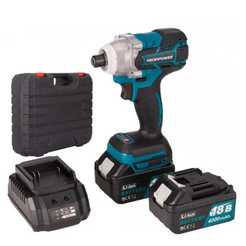 Аккумуляторный винтоверт ProfiPower MKDTD-18V (Li-ion-2шт, 4.0Ач, З/У speed, кейс)