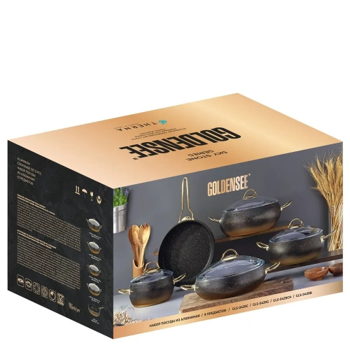 Набор посуды GOLDENSEE GLS-0439B