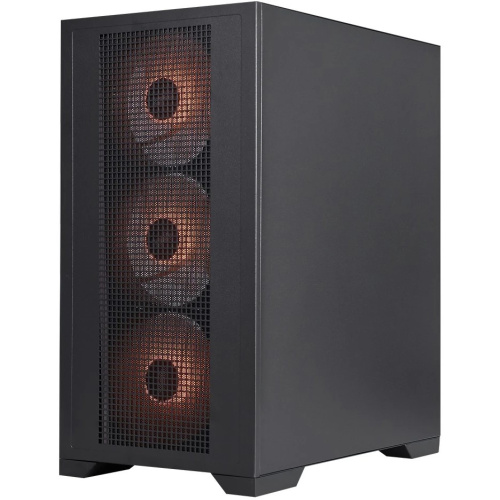 Корпус 1STPLAYER Go2 ARGB Black (Go2-BK-4F7) / mATX / 4x120mm ARGB fans