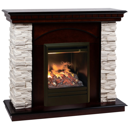Электрокамин RealFlame Elford AO античный дуб с очагом 3D Olympic