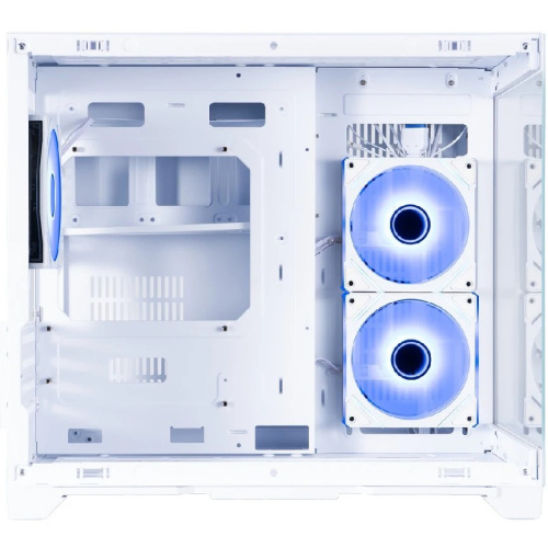 Корпус 1STPLAYER Megaview MV6-TP ARGB White (MV6-TP-WH-2FC7R-W-1FC7-W) / mATX / 3x120mm ARGB fans