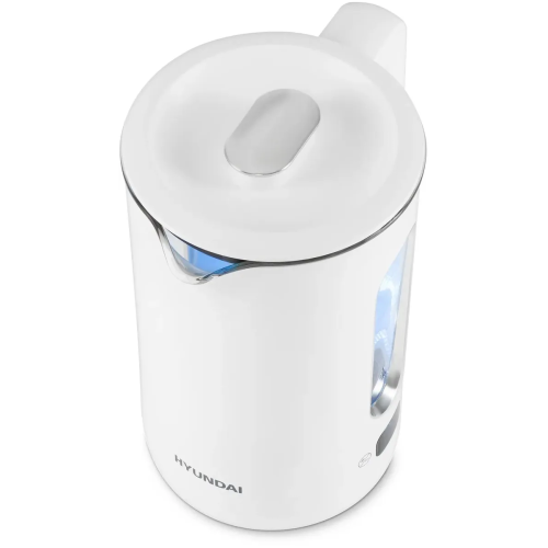Электрочайник Hyundai HYK-G5510 белый/прозрачный