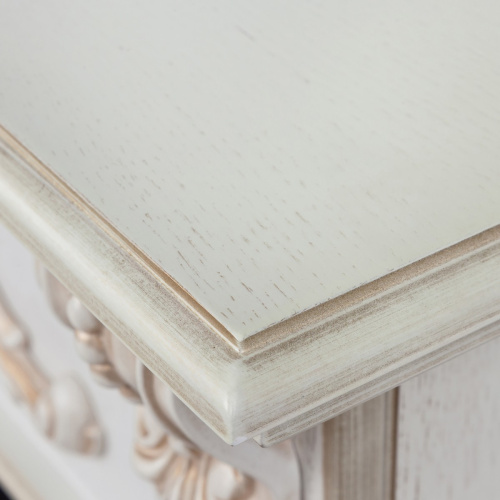 Электрокамин RealFlame Anita WT дуб белый с золотой патиной с очагом Eugene