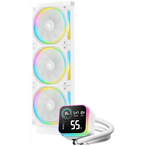 СВО DEEPCOOL LQ360 Ultra WH ARGB LGA20XX/1700/1200/115X/AM5/AM4 (TDP 300W, ARGB Lighting, Anti-Leak edition, PWM PUMP)