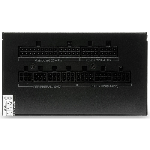 Блок питания HSPD HSK-1000GF-BK 1000W 80+ Gold (ATX, 2.52, Full modular, 1x24(20+4)pin mesh 550mm, 1xCPU*2 8(4+4)pin 650+150mm, 2xPCIe*2 8(6+2)pin