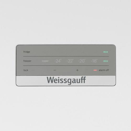 Холодильник с морозильником Weissgauff CBN2WB1W2 белый