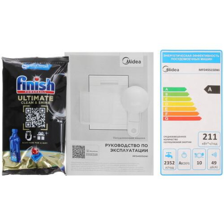 Посудомоечная машина Midea MFD45S150Wi белый