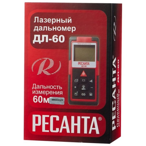 Лазерный дальномер Ресанта ДЛ-60 (61/10/516)