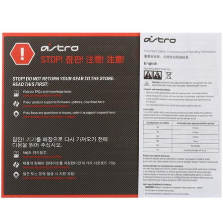 Проводные наушники Logitech G Astro A10 черный