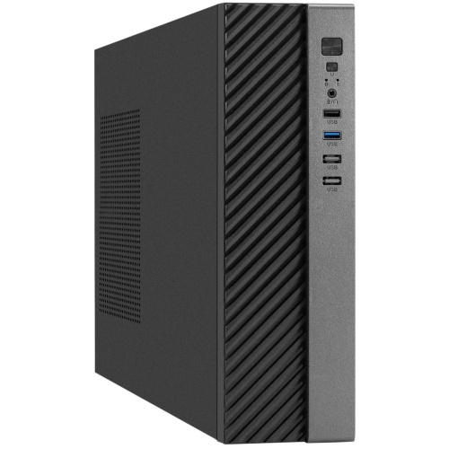 Корпус Exegate MI-302U-450 EX298795RUS Desktop (mATX/mini-ITX, TPS450 8см, 1*USB+1*USB3.0, HD аудио, черный)