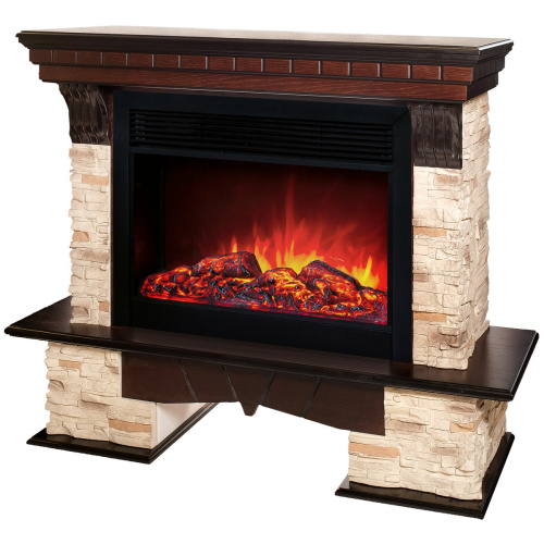 Электрокамин RealFlame Rockland AO античный дуб с очагом Moonblaze Black