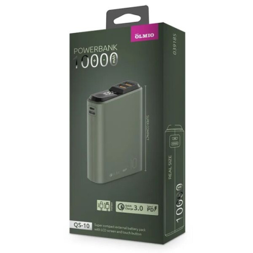 Внешний АКБ OLMIO QS-10 10000mAh 22.5W мурена