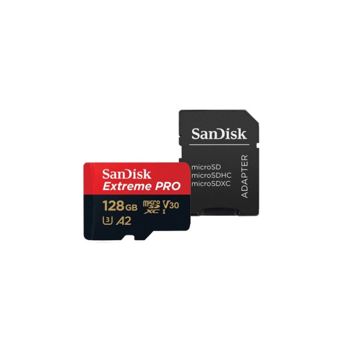 Карта памяти SanDisk (SDSQXCD-128G-GN6MA) 128GB microSDXC Class 10 UHS-I A2 C10 V30 U3 Extreme Pro (SD адаптер) 200MB/s