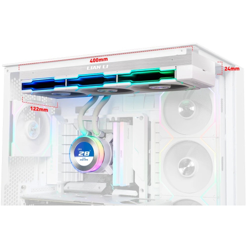 СВО Lian Li HydroShift II LCD-C 360TL (GHS2LCD36TW White) (G89.GHS2LCD36TW.R0) / 3x120mm ARGB PWM Fans