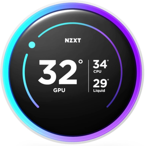 СВО NZXT Kraken Elite 360 RGB (RL-KR36E-W2) (270W, 360mm, LED temp., White, Fans 1xF360 Core Fan)