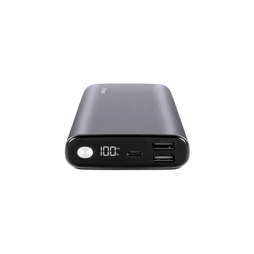 Внешний аккумулятор TTEC 2BB216UG ReCharger Pro LCD 15.000mAh PD 65W 2*USB-A/USB-C Powerbank Space Gray