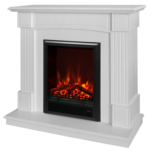Электрокамин RealFlame Andrea WT фактурный белый с очагом Eugene