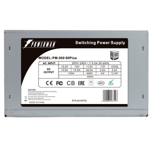 Блок питания Powerman PM-500ATX (6118742)