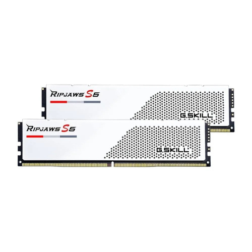 ОЗУ G.SKILL Ripjaws S5 32GB (F5-6000J3040F16GX2-RS5W) (2x16GB) DDR5 6000MHz CL30 (30-40-40-96) 1.35V / White