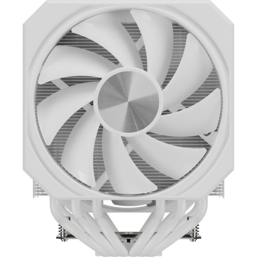 Кулер upHere UP2TC6 White / 6HPx6mm, 265W TDP, dual tower, 2x120mm fans, 600-1650RPM, 68 CFM, 25dBA, ARGB cover