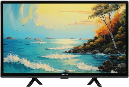 24" Телевизор Centek CT-8724 черный 1366x768, HD Ready, 60 Гц, Wi-Fi, Smart TV, Android TV