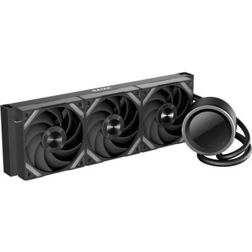 СВО SAMA Q60 (Q60-BKWANNO3-G) Black (360mm, LED temp., ARGB/ Fans 3x120mm, 86CFM, 30dBA, 2600RPM)