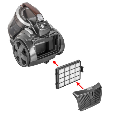 Пылесос Endever SkyClean VC-660 серый/мокко