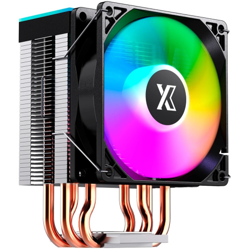 Кулер XASTRA AE904 FRGB LGA1851/1700/1200/115X/AM5/AM4 (TDP 160W, 4 тепл.трубки, PWM Fan FRGB 92mm, top cover with FRGB LED) RET
