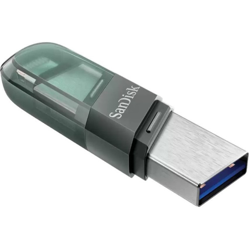 USB-флешка Sandisk 256Gb iXpand Flip SDIX90N-256G-GN6NE USB3.1 зеленый/серебристый