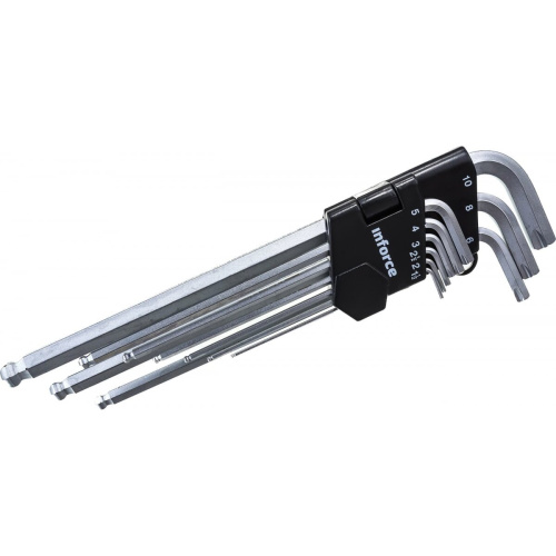 Набор ключей шестигранных Inforce 06-05-95 с шаром 9 штук