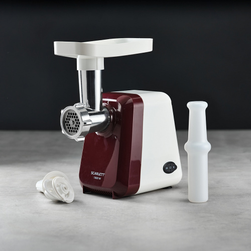 Мясорубка Scarlett SC-MG45S62 белый с красным