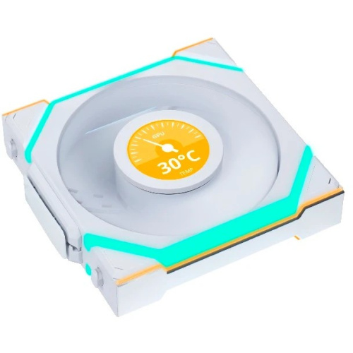 Вентилятор Lian Li UNI Fan SL Wireless LCD 120 (G99.12SLLCD1W1W.R0) / 12SLLCD1W1W White / 120x124,5x28мм (1.6” LCD, PWM, ARGB, 1900 об/мин (Max.))