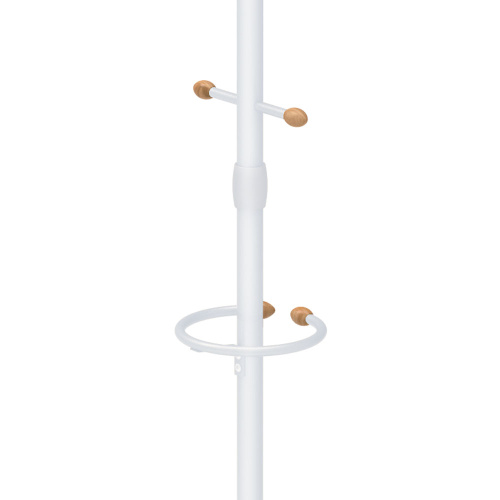 Вешалка НИКА ВКО1/МБ с деревянными наконечниками матовый белый