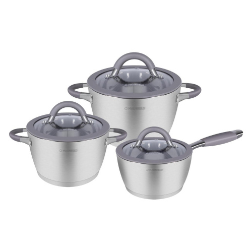Набор кастрюль MAUNFELD Leona MF124LN01ST нерж