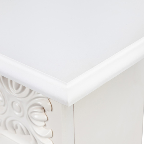 Электрокамин RealFlame Dominica Corner DN белый матовый с очагом Fobos Lux Black