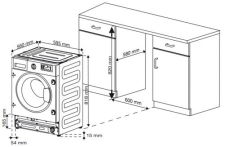 Встраиваемая стиральная машина Beko WITC7613XW