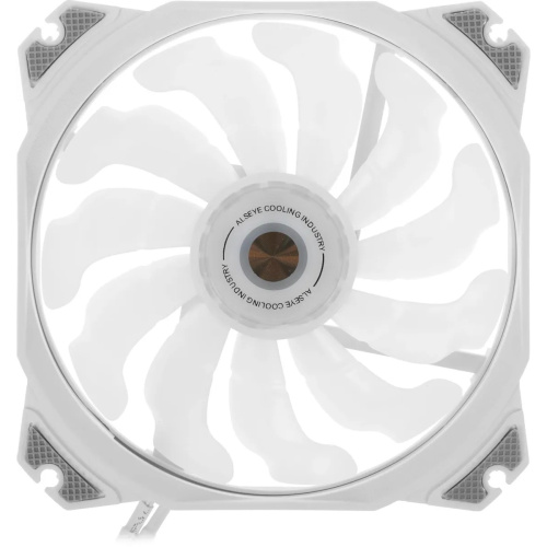 Вентилятор ALSEYE M120-PWA 120мм, 4-pin, 1700об/мин, 19.4 - 33.8 дБ, RGB, белый, Ret