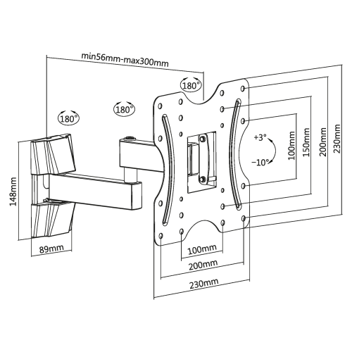 Кронштейн Ultramounts UM 899 черный