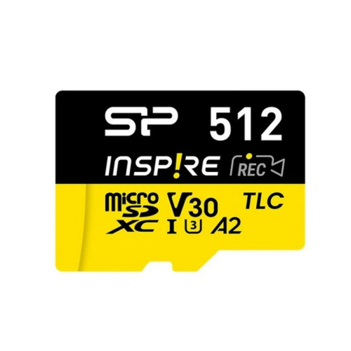 Карта памяти Silicon Power Inspire SP512GBSTXLA2V1NSP microSDXC 512GB V10 A2 + adapter