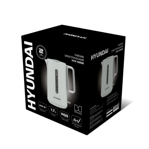 Электрочайник Hyundai HYK-S9999 светло-зеленый/серебристый