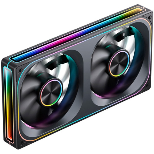 Вентилятор JONSBO ZA-240B (2 in 1) 120х120х28мм (PWM, ARGB LED, 700-2400об/мин, черный) Retail