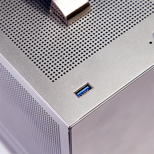 Корпус PcCooler I100 Pro Mesh GY, без БП, Compact, Grey, SPCC, no fans ITX 60/300/SFX PSU support, 1x2.5", 2xPCI 1xUSB-C 3.1 308x128x190m