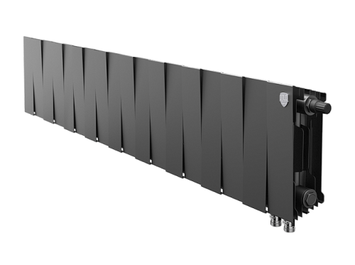 Биметаллический радиатор отопления  Royal Thermo Pianoforte 200 18 Секций Noir Sable Vdr