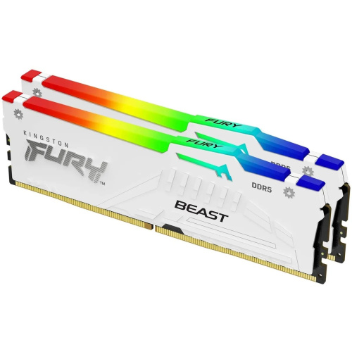 ОЗУ Kingston Fury Beast KF568C34BWEAK2-32 DDR5 - 2x 16ГБ 6800МГц, DIMM, White, Ret