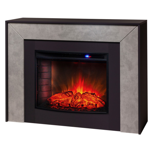 Электрокамин RealFlame Jersey 25,5 GR графит с очагом Evrika 25,5 LED