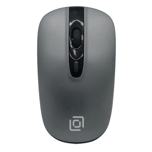 Клавиатура + мышь OKLICK 300M клав:серый мышь:серый/черный USB беспроводная slim